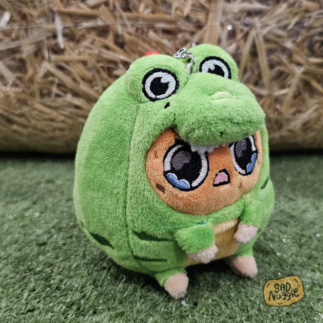 Angry Dino Mini Sad Nuggie Keychain - Image 3