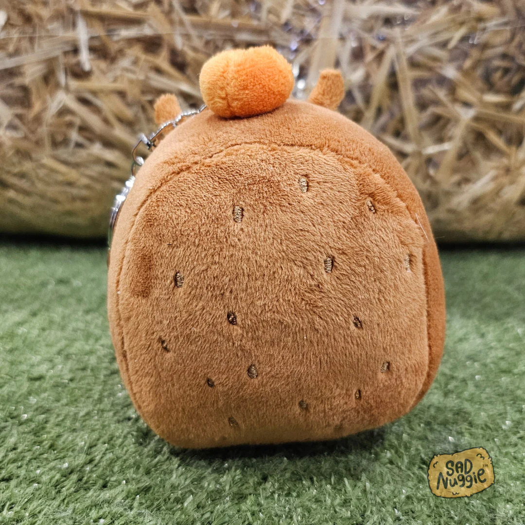 Capybara Mini Sad Nuggie Keychain - Image 4
