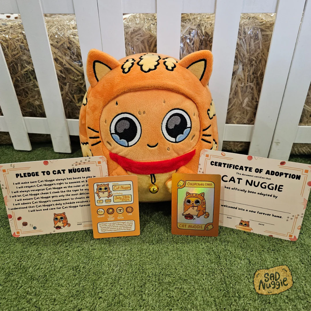 Cat Sad Nuggie Plush - Image 5