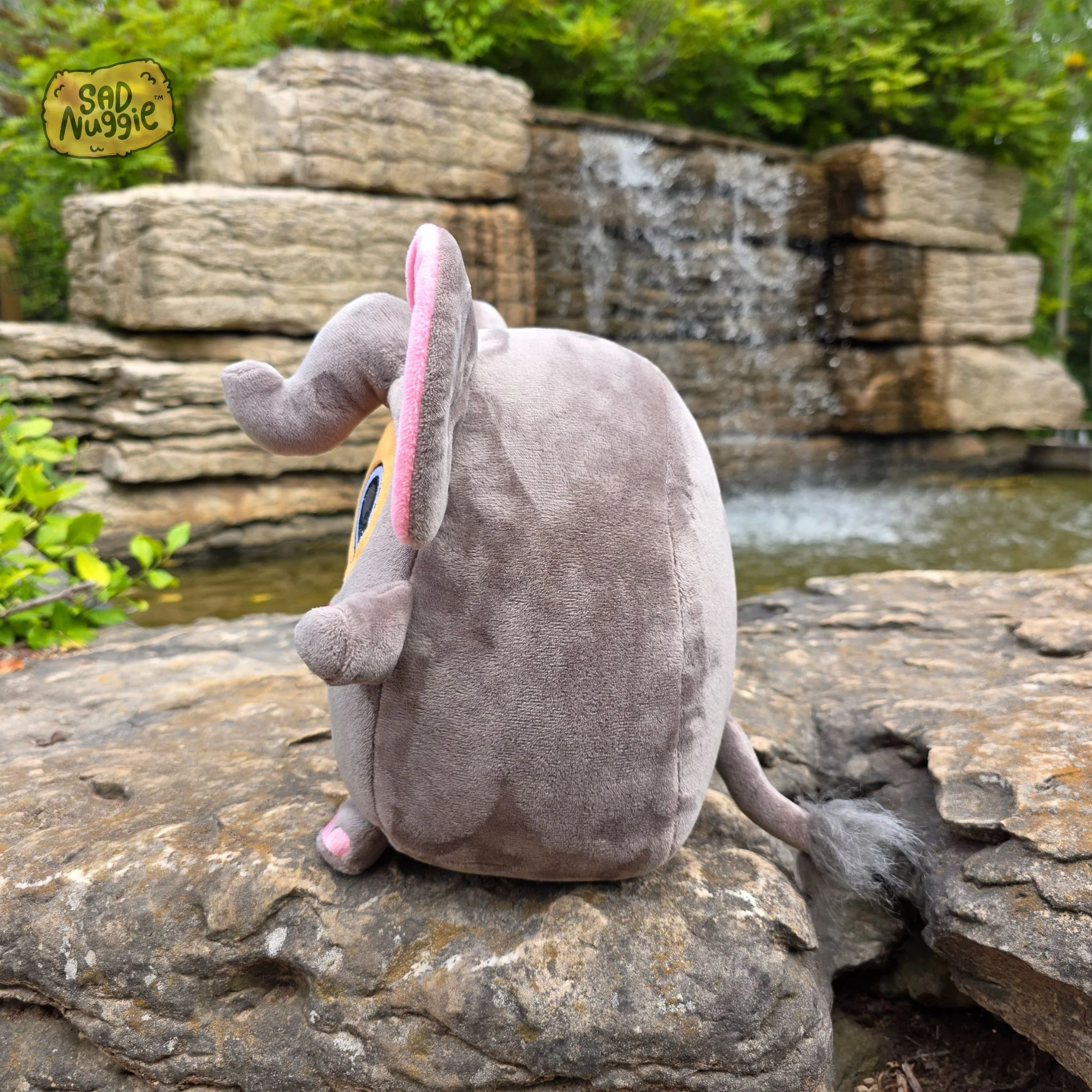 Elephant Sad Nuggie Plush - Image 5