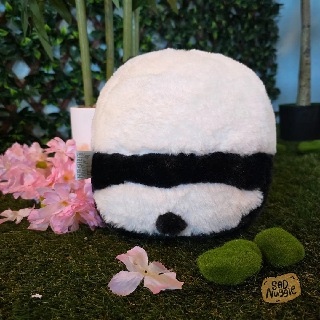Fluffy Panda Sad Nuggie Plush - Image 4