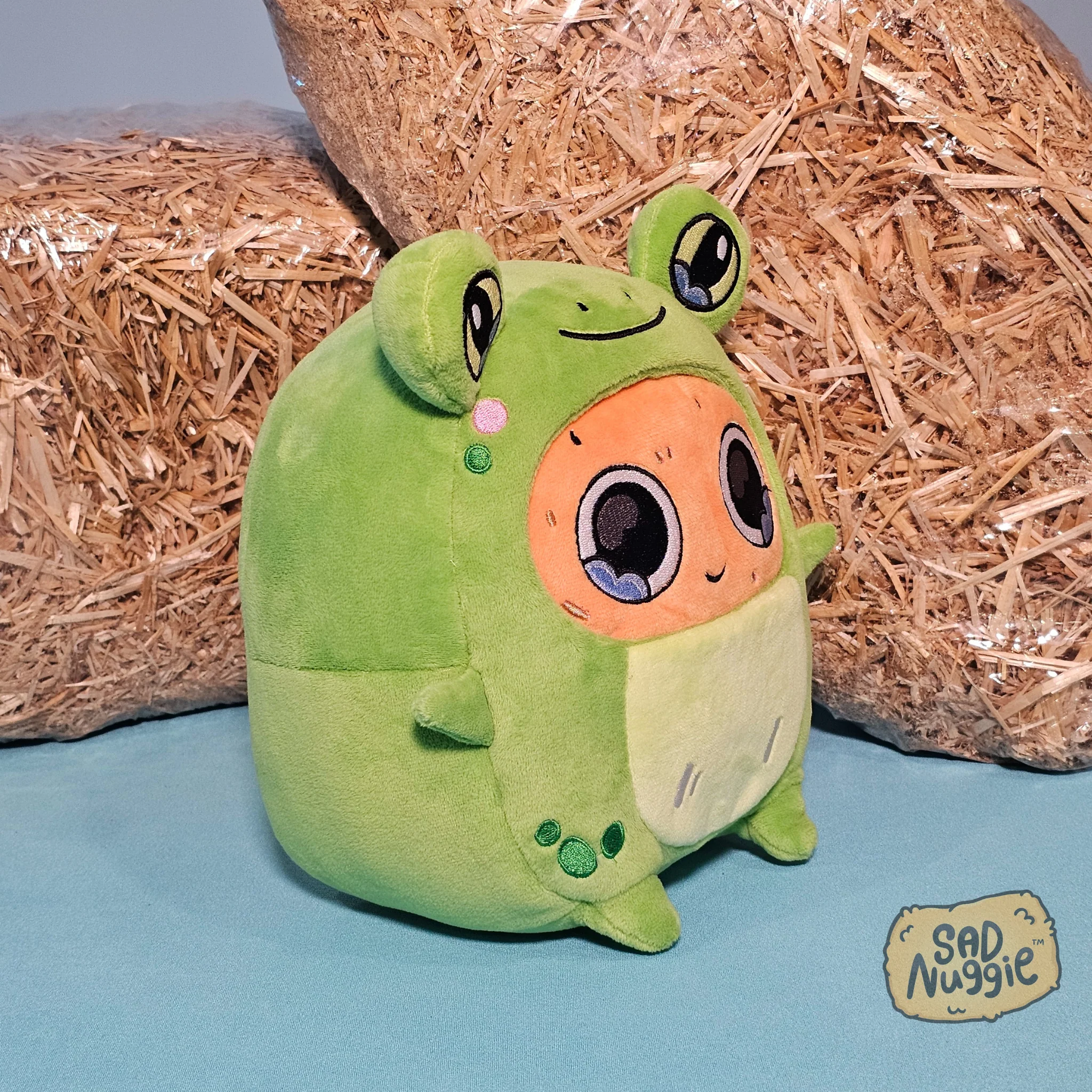Frog Sad Nuggie Plush - Image 3