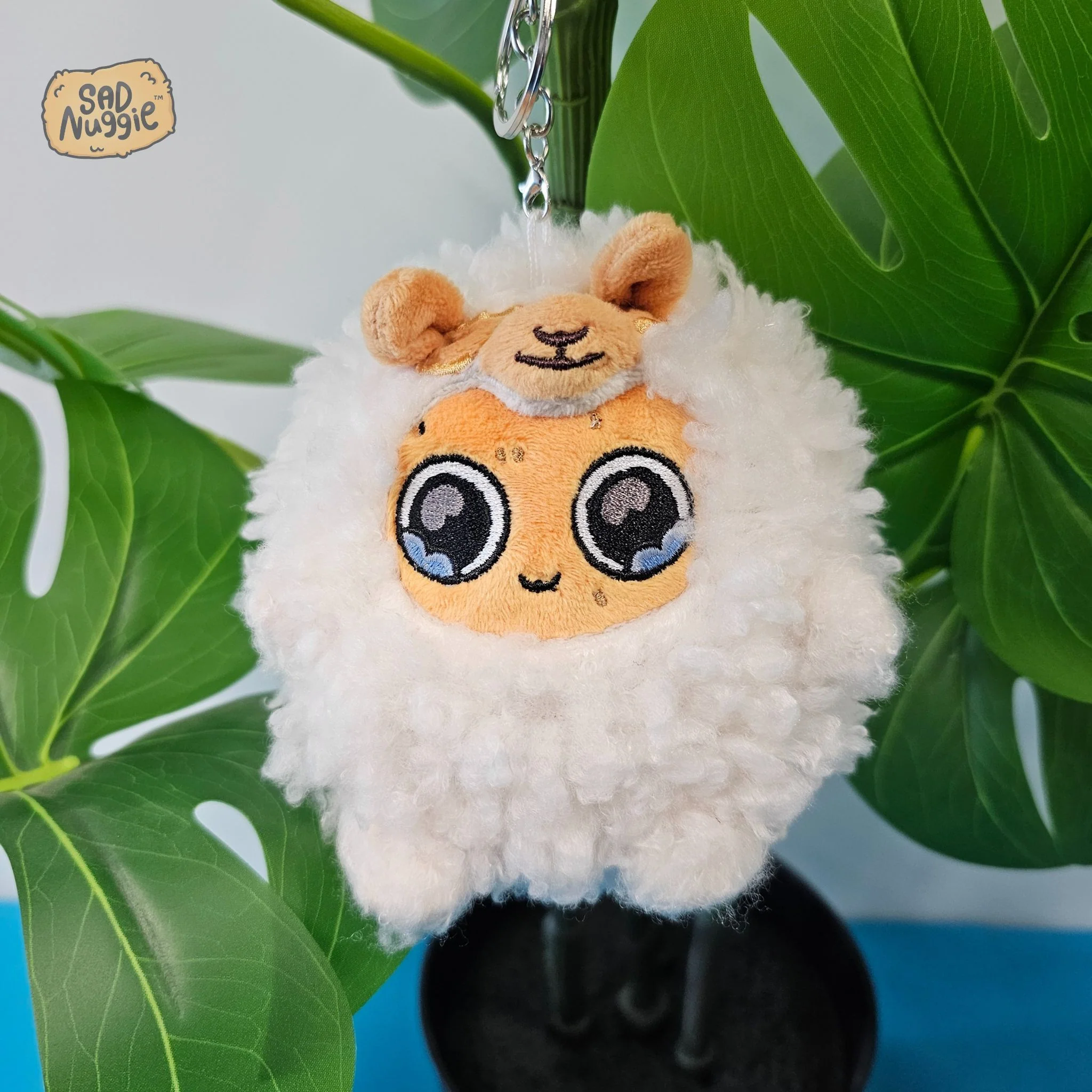 Llama Mini Sad Nuggie Keychain