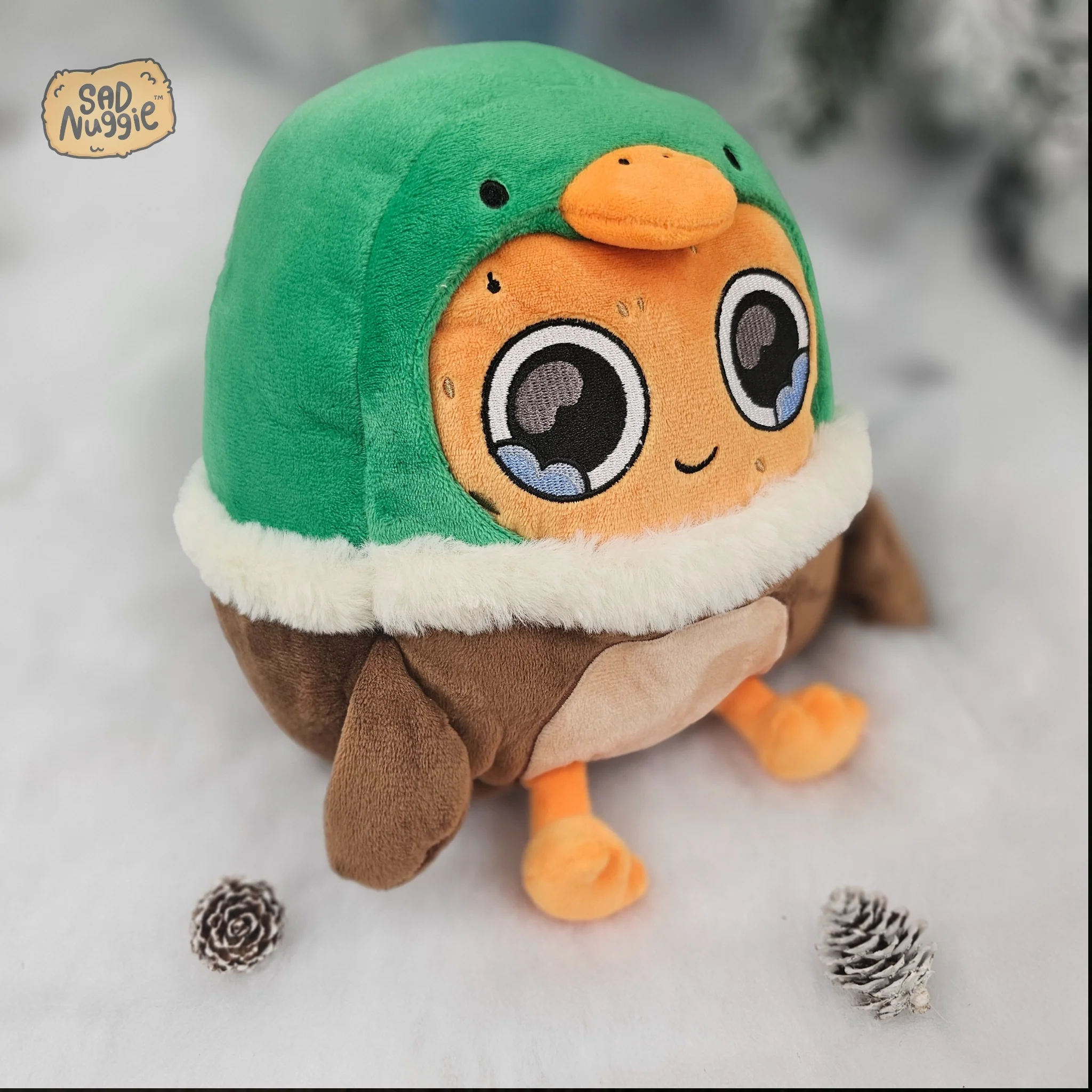 Mallard Duck Sad Nuggie Plush - Image 3