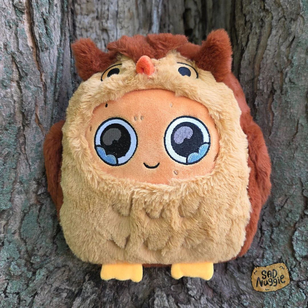 Owl Sad Nuggie Plush - Image 3