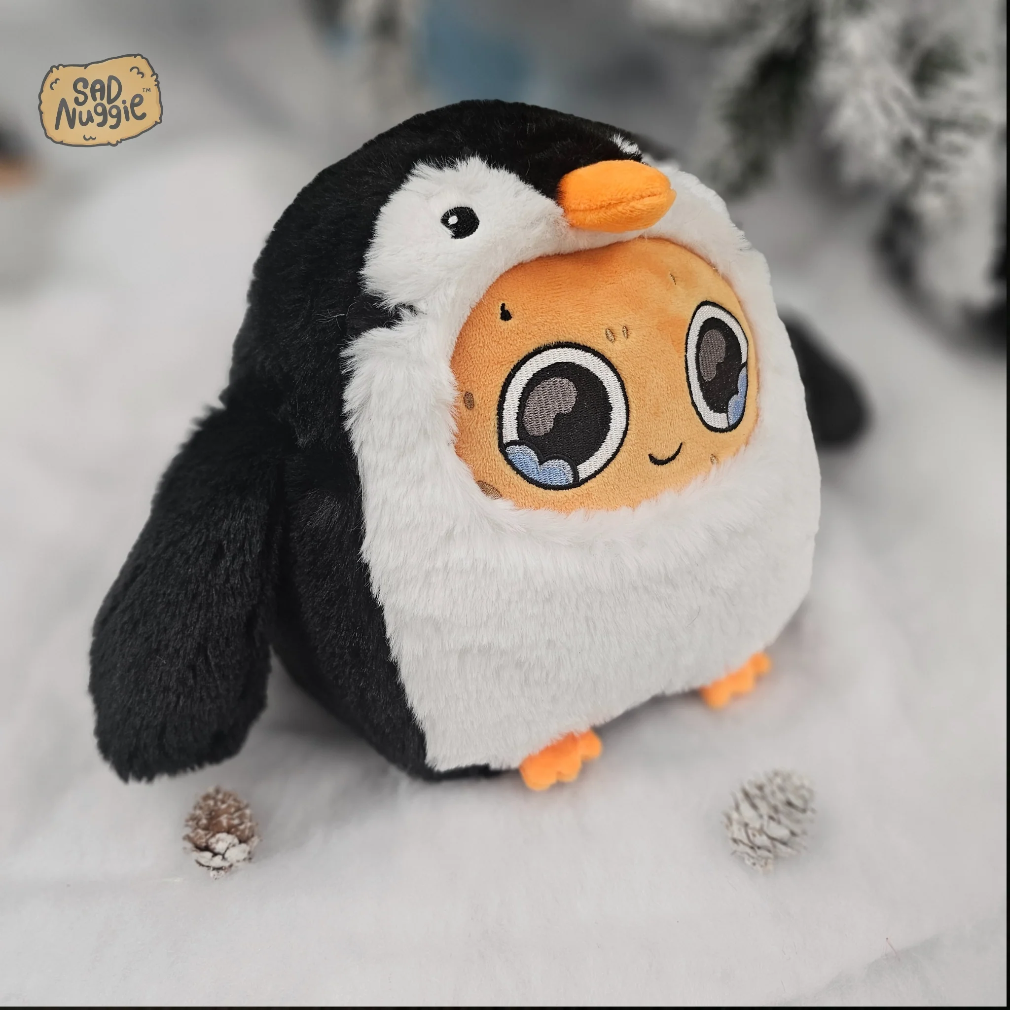 Penguin Sad Nuggie Plush - Image 3