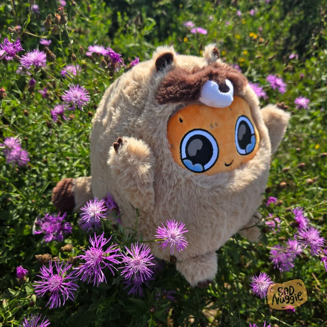 Raccoon Sad Nuggie Plush - Image 3