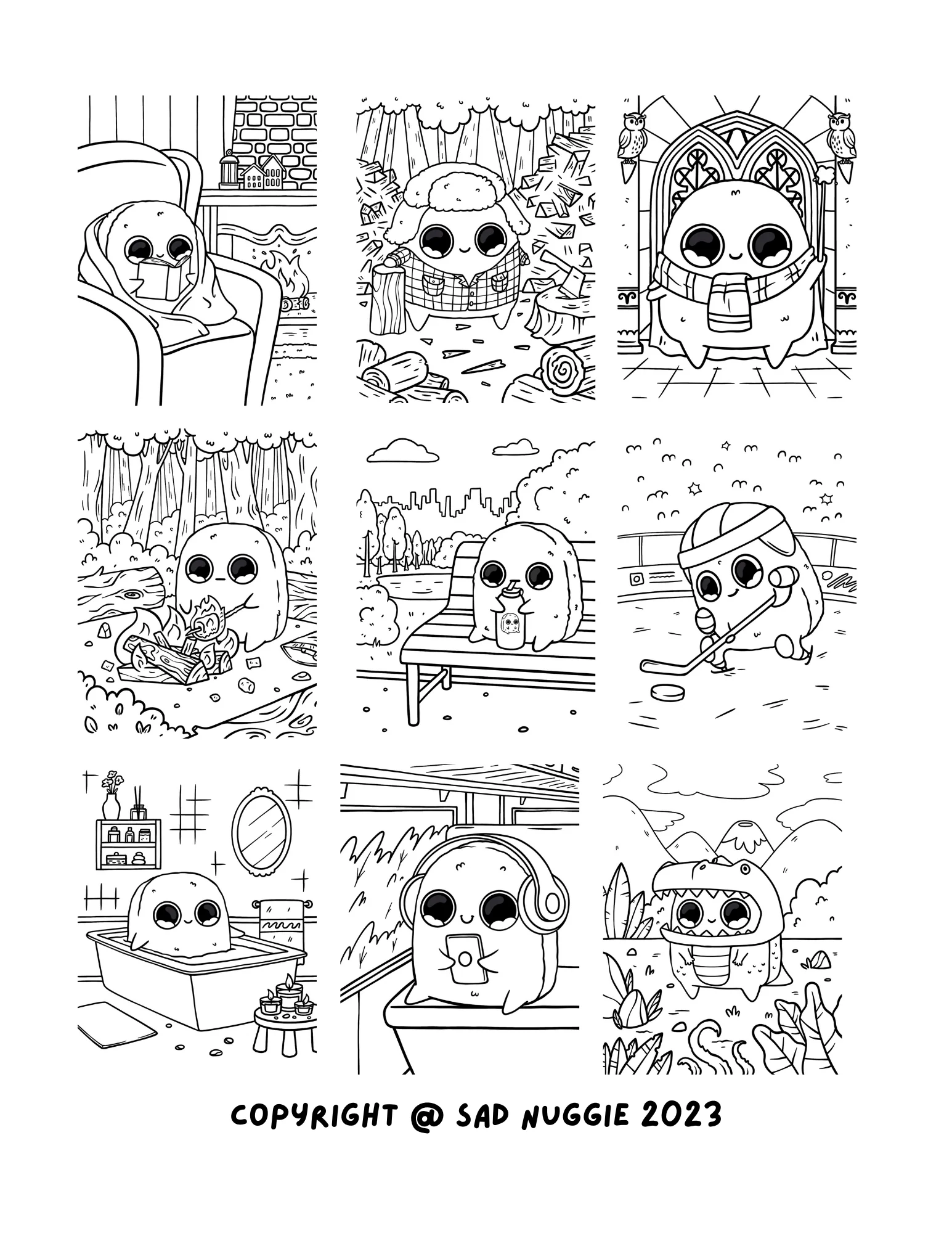 Sad Nuggie Coloring Book: Volume 1 - Image 3