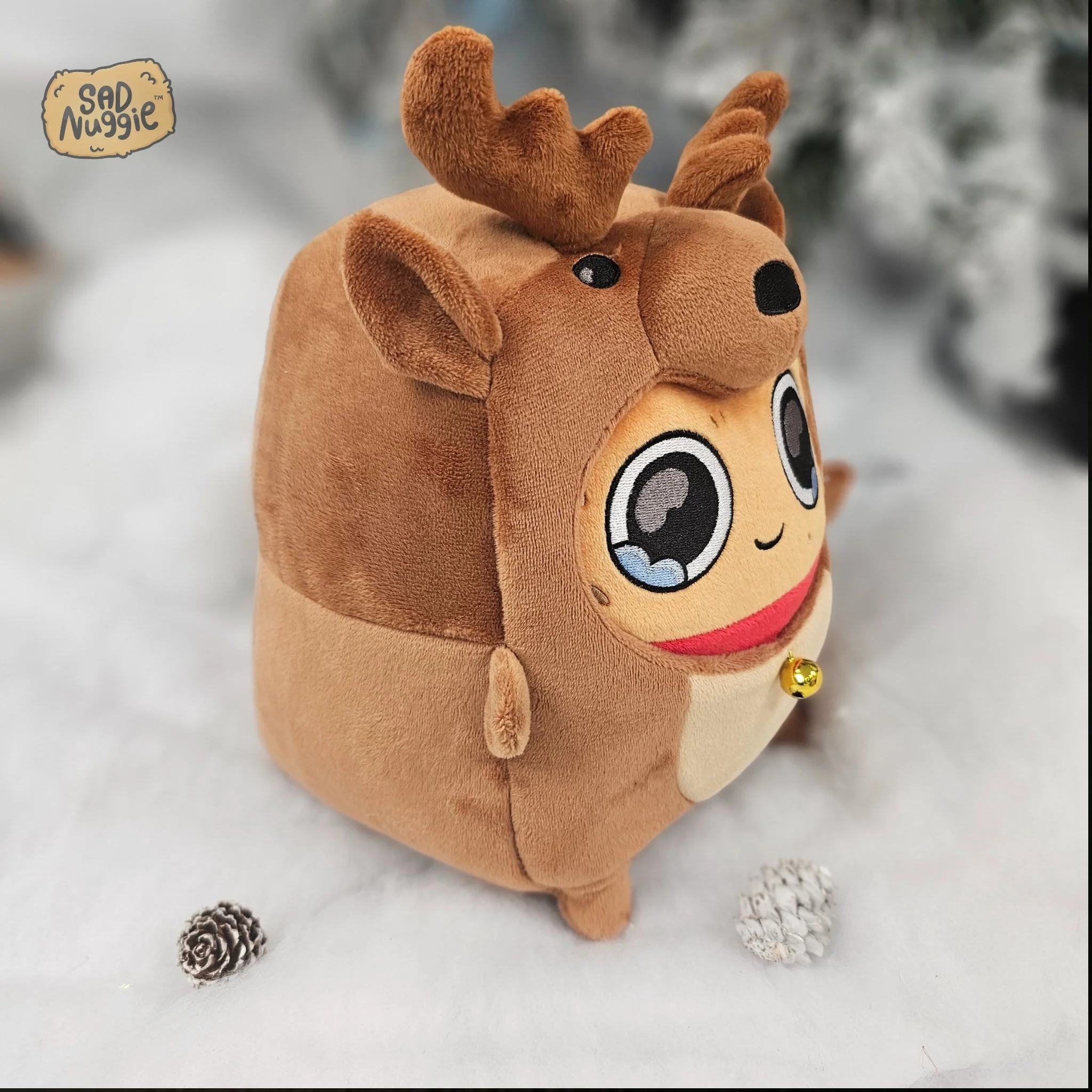 Reindeer Sad Nuggie Plush - Image 3