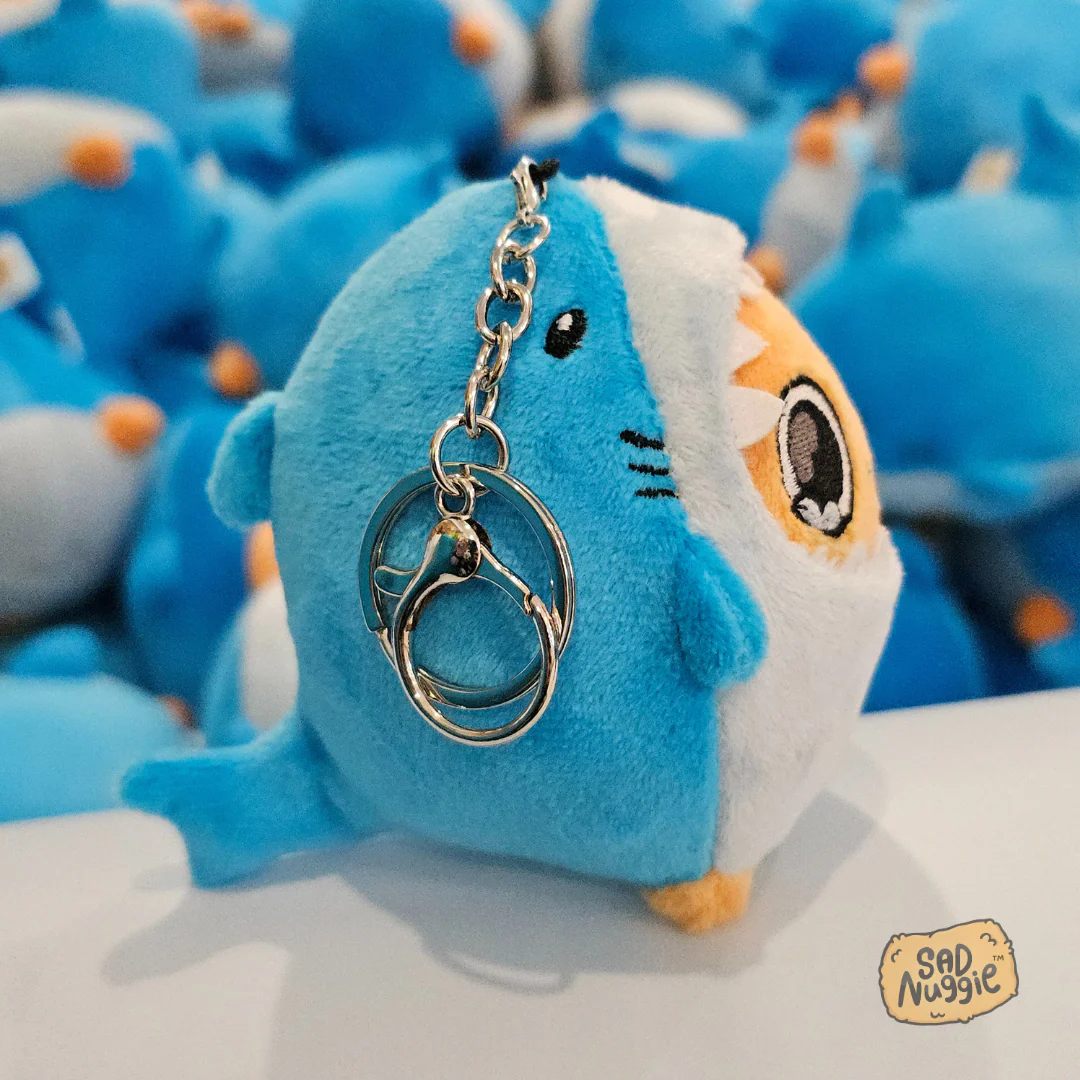 Shark Mini Sad Nuggie Keychain - Image 5