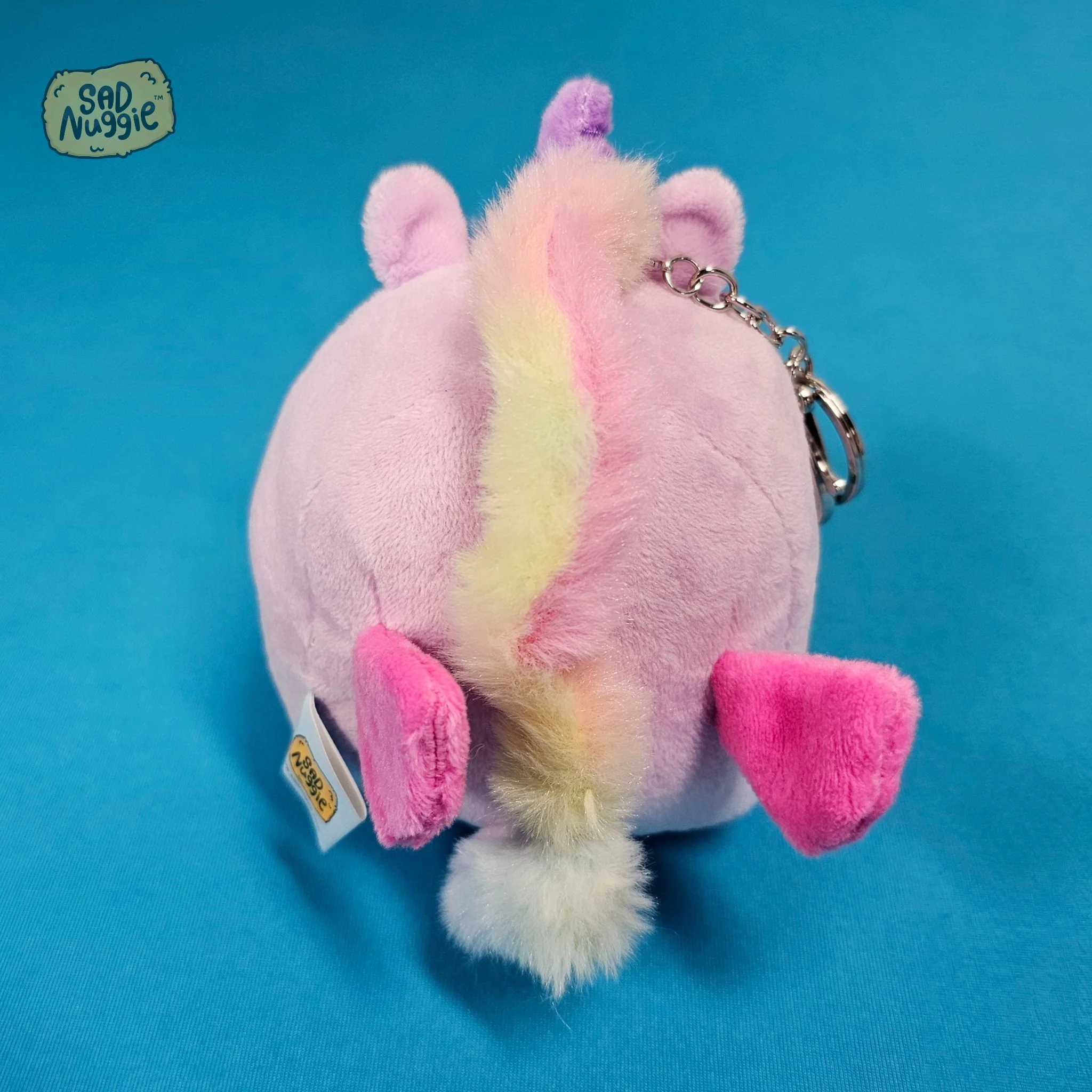 Unicorn Mini Sad Nuggie Keychain - Image 3