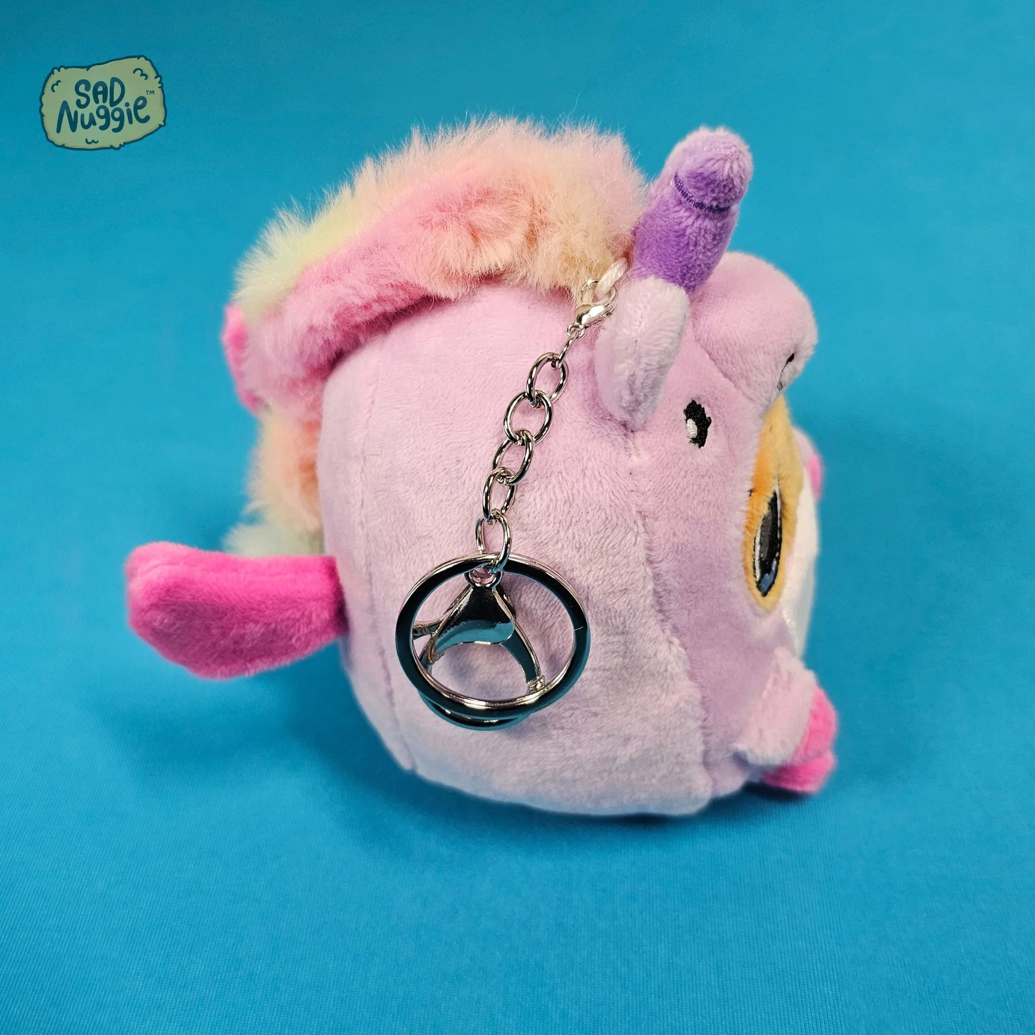 Unicorn Mini Sad Nuggie Keychain - Image 5