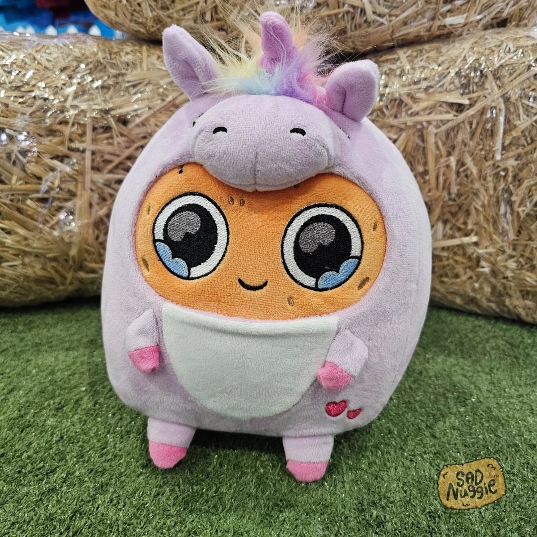 Unicorn Sad Nuggie Plush - Image 3